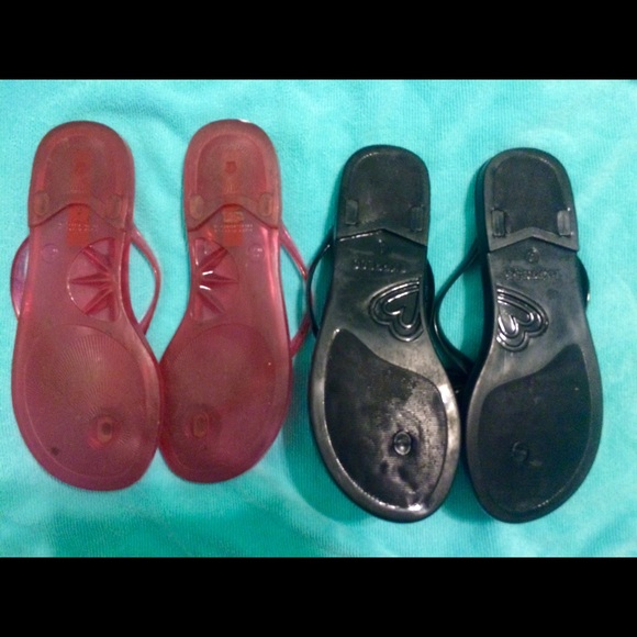 Hot kiss and Express jelly flip flop bundle - Picture 3 of 4