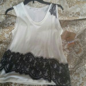 lace top bundle with vest
