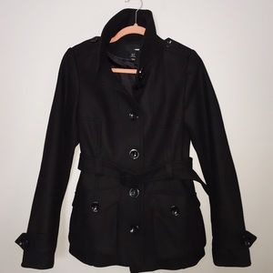H&M black Peacoat