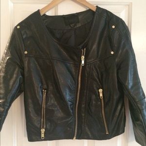 Faux leather jacket