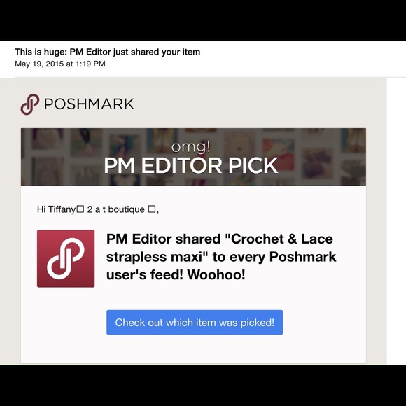 ❌SOLD OUT ❌ Crochet & Lace strapless maxi - Picture 3 of 3