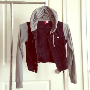 Hooded H&M jean jacket