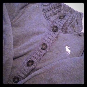 Abercrombie & Fitch Mock Neck Track Sweater