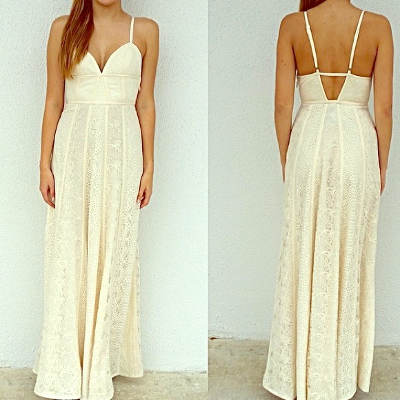 BCBG Lace Maxi Dress