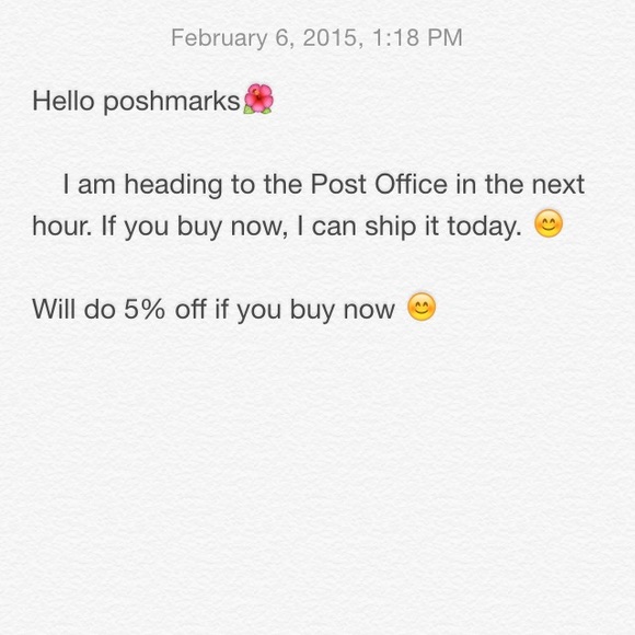 :D Hello poshmarks buy now!
