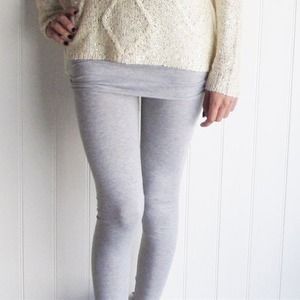 Gray Leggings with built in skirt