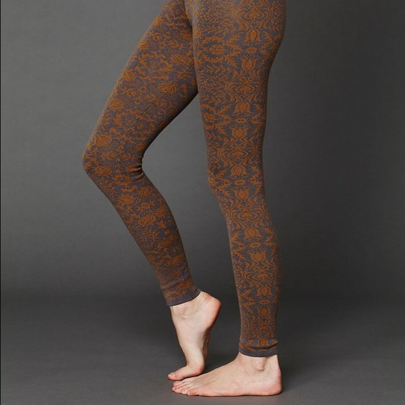 Free people sweater leggings - gold floral combo - Picture 2 of 2