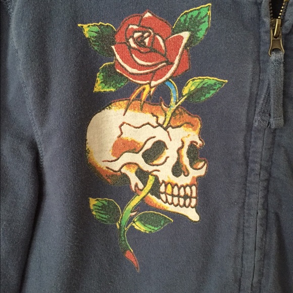 Ed Hardy look alike zip-up - Picture 2 of 4