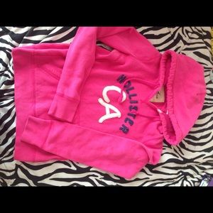 Pink hollister hoodie