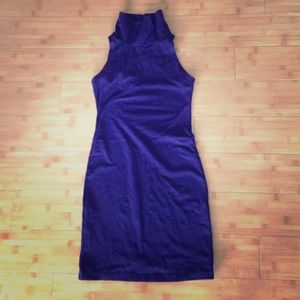 Purple bodycon dress