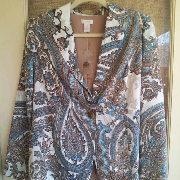 Chico's Jackets & Blazers - FLASH SALE! NWT Gorgeous Chico's Paisley Jacket Chico's Jackets & Blazers - FLASH SALE! NWT Gorgeous Chico's Paisley Jacket