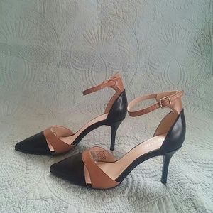 Nine West heels with ankle straps.