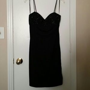 Sparkly little black dress