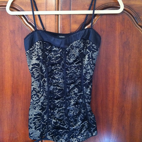 Black & white cami