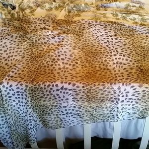 Animal print swimsuit cover up and shorts