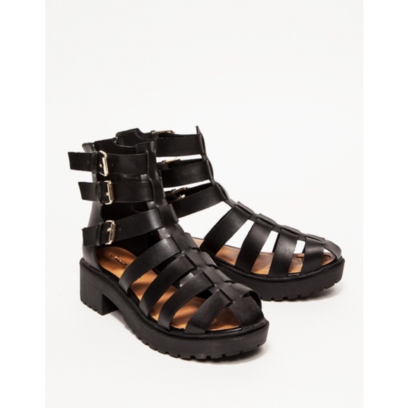 Qupid gladiator platform sandals - Picture 2 of 4