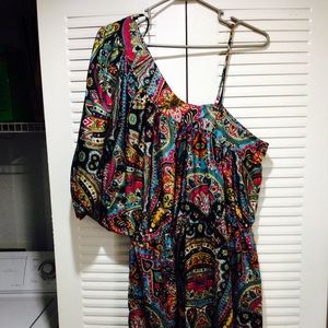 Paisley print dress