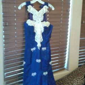 Custom dress Dark blue