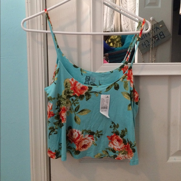 Pacsun Floral Crop Top - Picture 2 of 2