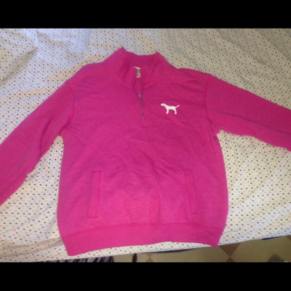 PINK Victoria Secret 1/4 Zip SMALL