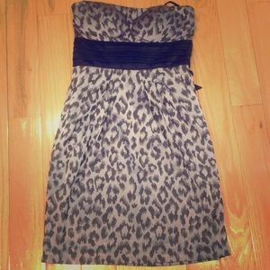 Purple cheetah print dress