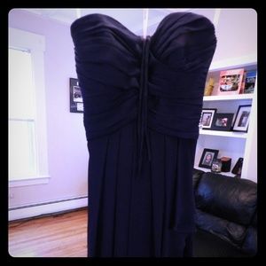 David's Bridal Prom Wedding Brides Maid Blue Dress