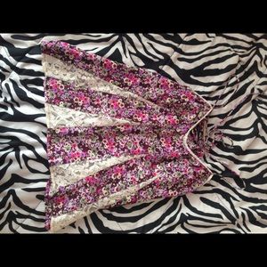 Floral and lace American Eagle top