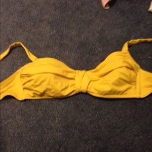 Cute yellow bathing suit top