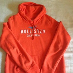 Orange Hollister hoodie