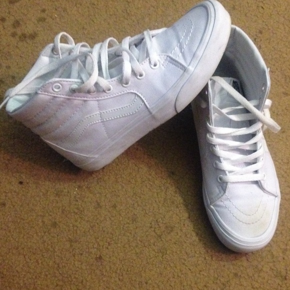 White high top vans