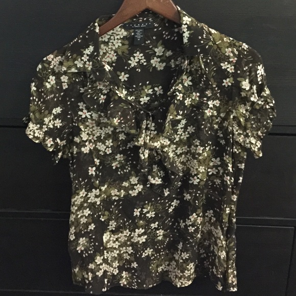 Shirt sleeve silk shirt