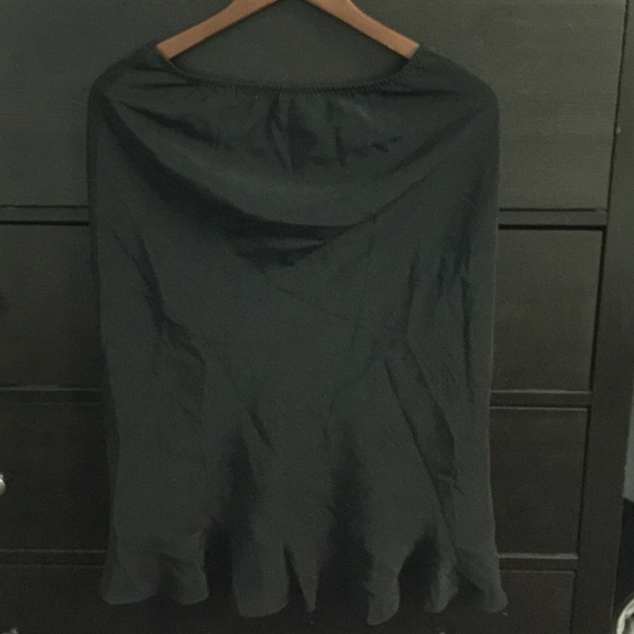 Silk black skirt