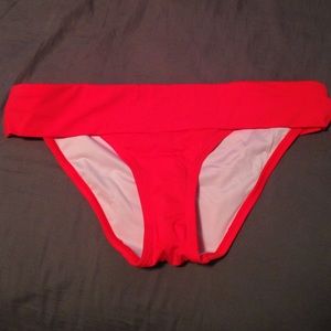 VS fold over bikini bottom in wild flame size M
