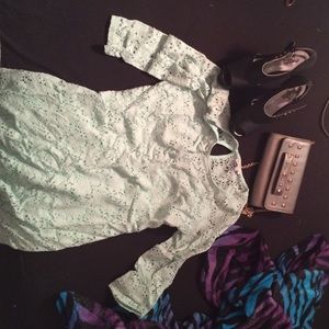 Bundle, a dress purse and heels