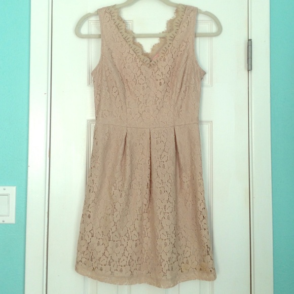 Nude Lace Dress