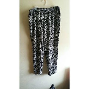 Tribal print loose fit pants