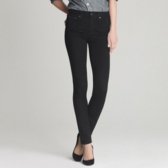 j crew black toothpick jeans