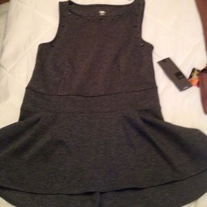 Gray tank peplum