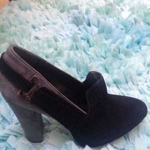 Calvin Klein Velvet, Black and Grey Pumps