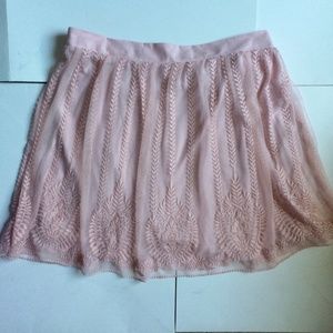 UO Pink Boho Skater Skirt