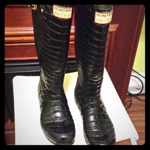 Hunter & Jimmy Choo wellies