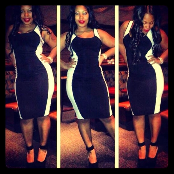 Black and white dress