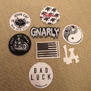 Set of 8 BRANDY STICKERS