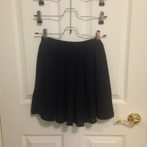 brandy melville black skater skirt