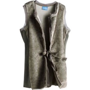 Vera Wang Grey Fur Vest
