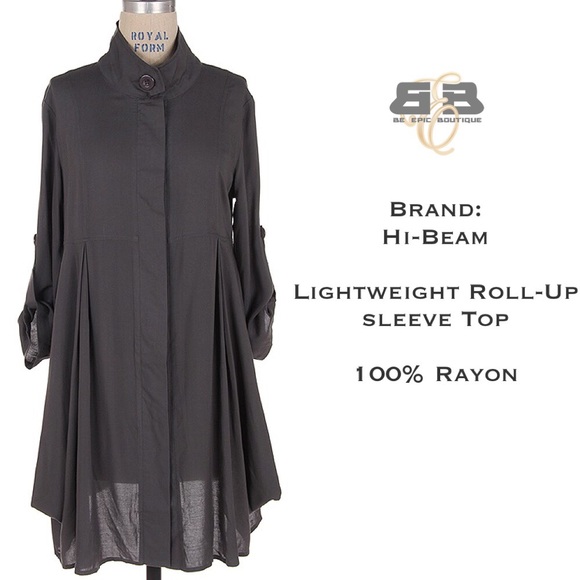 Tops - Lightweight Roll Up Sleeve Top
