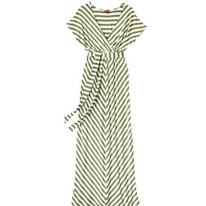 Perfect striped summer maxi in mint/green