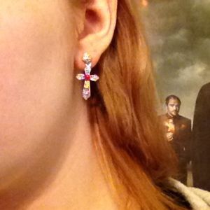 Cross earrings
