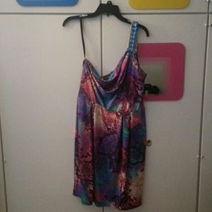 Multi colored bisou bisou dress