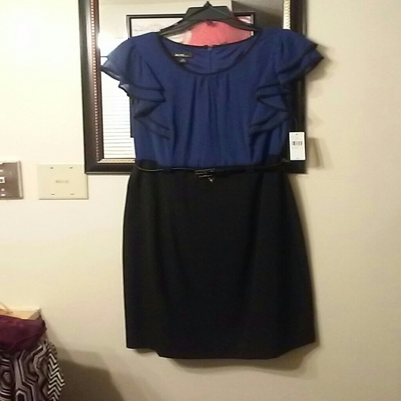 Blue and black dress NWT